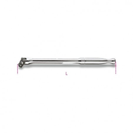 910M/35 Mango articulado de 3/8&quot,, con mango de metal cromado