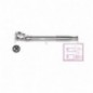 910M/56 Carraca reversible articulada, con cuadrado macho 3/8&quot,, con mango de metal cromado