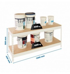 ECOFORTE 1204-2 CHIPBOARD 900 BLANCO/MADERA