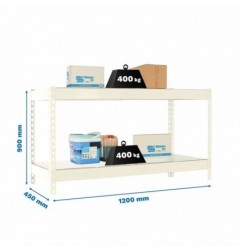 ECOFORTE 1204-2 METAL 900 BLANCO/GALVA