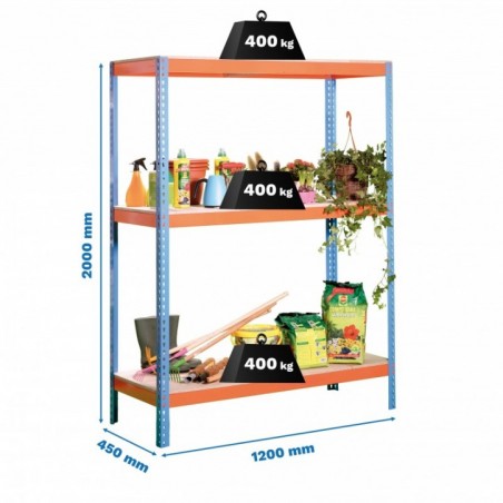 ECOFORTE 1204-3 AZUL/NARANJA