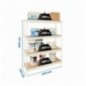 ECOFORTE 1204-4 CHIPBOARD BLANCO/MADERA