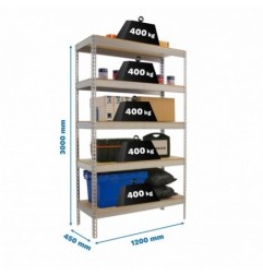 ECOFORTE 1204-5 CHIPBOARD 3000 GALVA/MADERA
