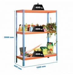 ECOFORTE 1206-3 AZUL/NARANJA