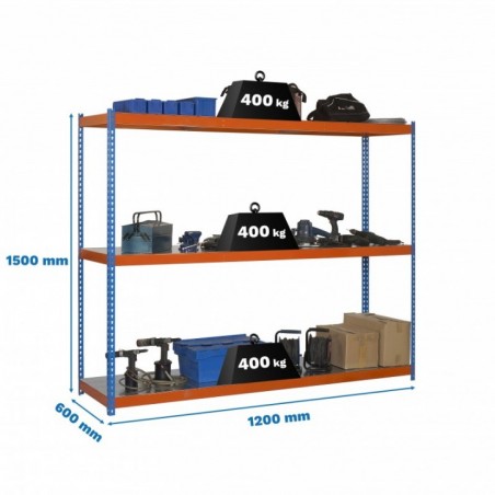 ECOFORTE 1206-3 METAL 1500 AZUL/NARANJA/GALVA