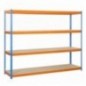 ECOFORTE 1206-4 CHIPBOARD AZUL/NARANJA/MADERA