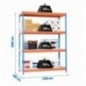 ECOFORTE 1206-4 CHIPBOARD AZUL/NARANJA/MADERA