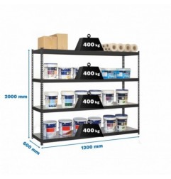 ECOFORTE 1206-4 METAL ANTRACITA/GALVA