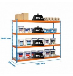 ECOFORTE 1206-4 METAL AZUL/NARANJA/GALVA