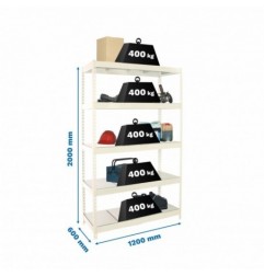 ECOFORTE 1206-5 METAL BLANCO/GALVA