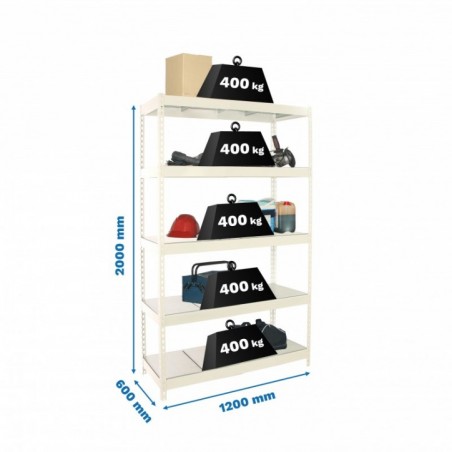 ECOFORTE 1206-5 METAL BLANCO/GALVA