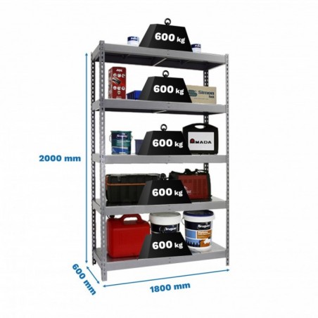 ECOFORTE 1206-5 METAL GRIS/GALVA