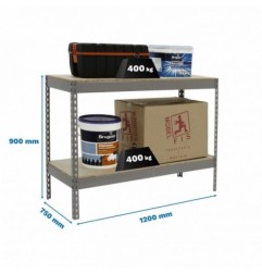 ECOFORTE 1207-2 CHIPBOARD 900 GRIS/MADERA