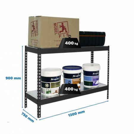 ECOFORTE 1207-2 METAL 900 ANTRACITA/GALVA