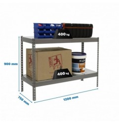 ECOFORTE 1207-2 METAL 900 GRIS/GALVA