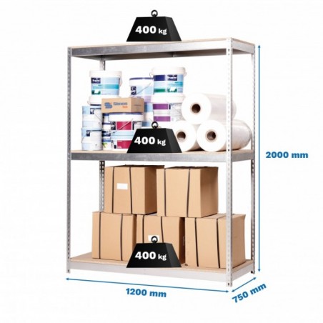 ECOFORTE 1207-3 CHIPBOARD GALVA/MADERA