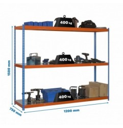 ECOFORTE 1207-3 METAL 1500 AZUL/NARANJA/GALVA