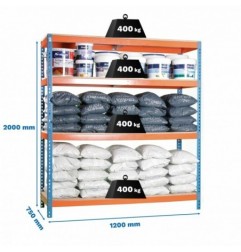 ECOFORTE 1207-4 CHIPBOARD AZUL/NARANJA/MADERA