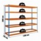 ECOFORTE 1207-5 AZUL/NARANJA