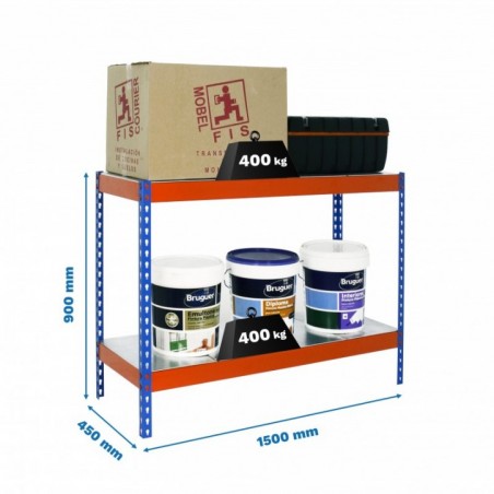 ECOFORTE 1504-2 METAL 900 AZUL/NARANJA/GALVA