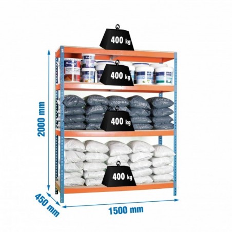 ECOFORTE 1504-4 CHIPBOARD AZUL/NARANJA/MADERA