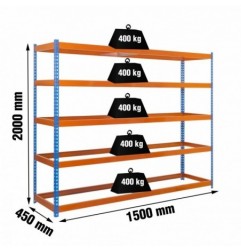 ECOFORTE 1504-5 AZUL/NARANJA