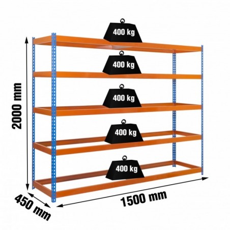 ECOFORTE 1504-5 AZUL/NARANJA