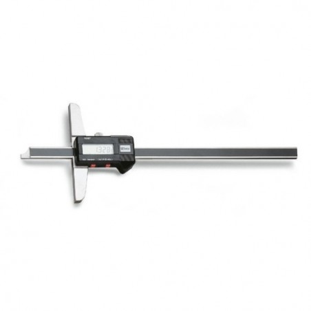 1657DGT/2 Calibres cursor de profundidad digital de acero inoxidable templado, en estuche de madera