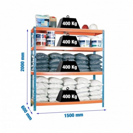 ECOFORTE 1506-4 CHIPBOARD AZUL/NARANJA/MADERA