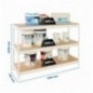 ECOFORTE 1507-3 CHIPBOARD BLANCO/MADERA