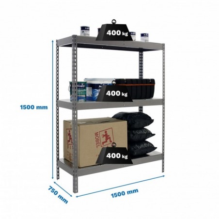 ECOFORTE 1507-3 METAL 1500 GRIS/GALVA