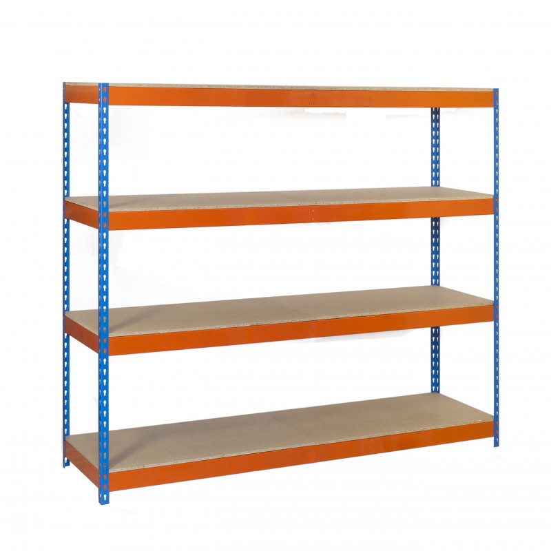 ECOFORTE 1507-4 CHIPBOARD AZUL/NARANJA/MADERA