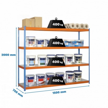 ECOFORTE 1507-4 METAL AZUL/NARANJA/GALVA