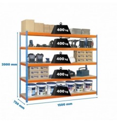 ECOFORTE 1507-5 CHIPBOARD AZUL/NARANJA/MADERA
