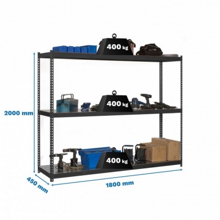 ECOFORTE 1804-3 METAL ANTRACITA/GALVA