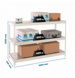 ECOFORTE 1804-3 METAL BLANCO/GALVA