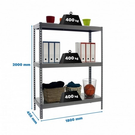 ECOFORTE 1804-3 METAL GRIS/GALVA