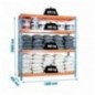 ECOFORTE 1804-4 CHIPBOARD AZUL/NARANJA/MADERA