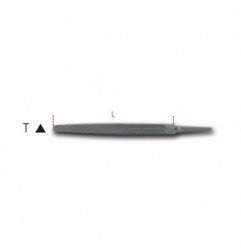1718D6/T Lima triangular de corte grueso, sin mango