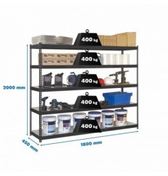 ECOFORTE 1804-5 METAL ANTRACITA/GALVA