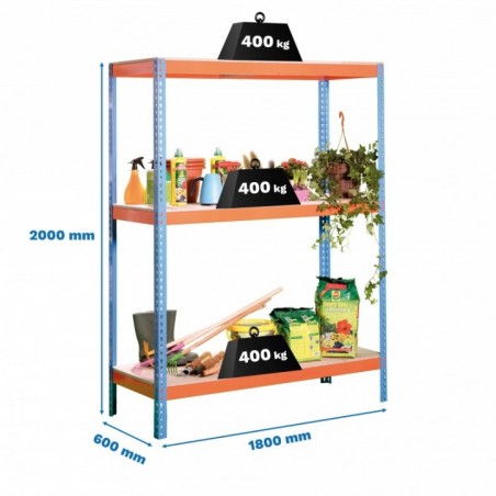 ECOFORTE 1806-3 AZUL/NARANJA