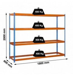 ECOFORTE 1806-4 AZUL/NARANJA
