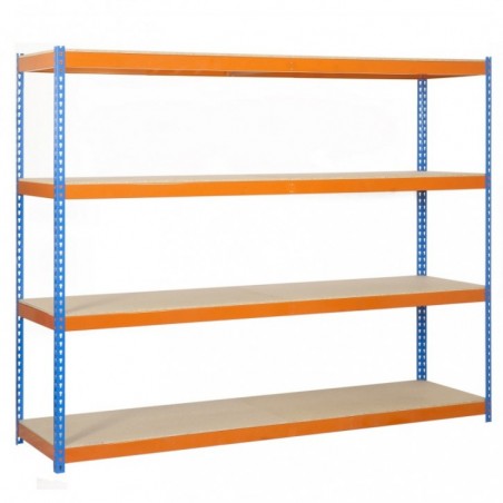ECOFORTE 1806-4 CHIPBOARD AZUL/NARANJA/MADERA