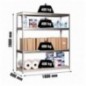 ECOFORTE 1806-4 CHIPBOARD GALVA/MADERA