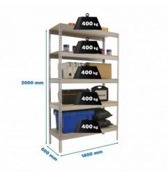 ECOFORTE 1806-5 CHIPBOARD GALVA/MADERA
