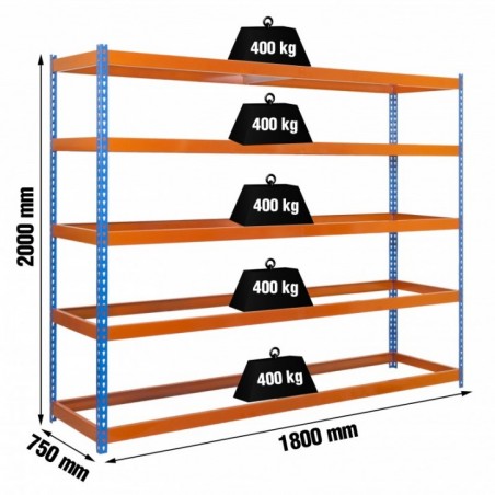 ECOFORTE 1807-5 AZUL/NARANJA