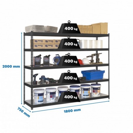 ECOFORTE 1807-5 METAL ANTRACITA/GALVA