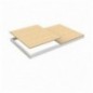 ECOFORTE EA 1206 CHIPBOARD BLANCO/MADERA