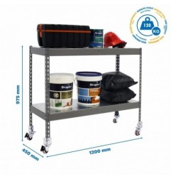 ECOFORTE MOB. 1204-2 METAL 900 GRIS/GALVA