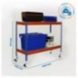 ECOFORTE MOB. 1206-2 METAL 900 AZ/NAR/GAL